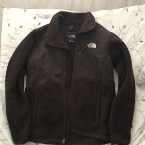 Brown North Face fleece